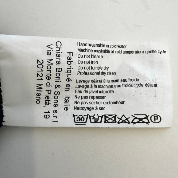 Chiara Boni La Petite Robe Trumpet Long Gown Dress Navy Size IT 52 (US XL) - Picture 12 of 12